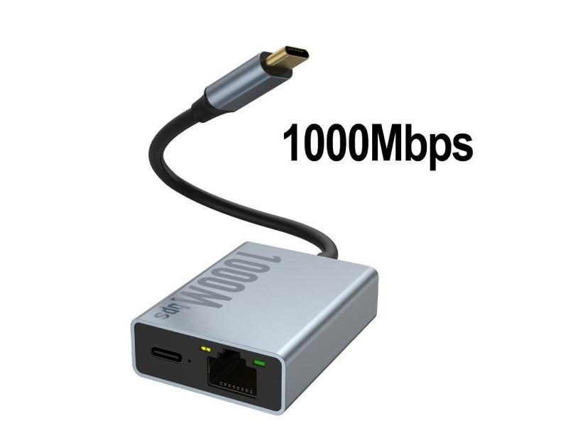 ELECTOP USB Network Card Ethernet Adapter For Chromecast Google TV Type-C To Carousel 1