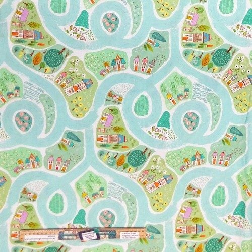 Quilting Patchwork Fabric Sewing City Traveller Wide Backing 270x50cm Carousel 1
