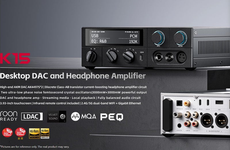 Fiio K15 Dual AK4497Sx2 DAC DAP Music Player high fidelity DSD Brand New Carousel 2