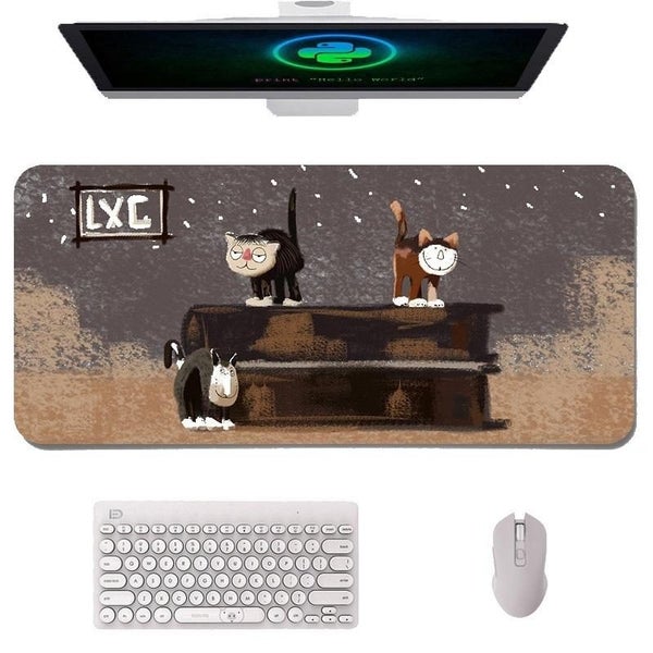 Waterproof Cartoon Mouse Pad Non Slip Design Three Cats Mouse Pads & Wrist Rest Carousel 2