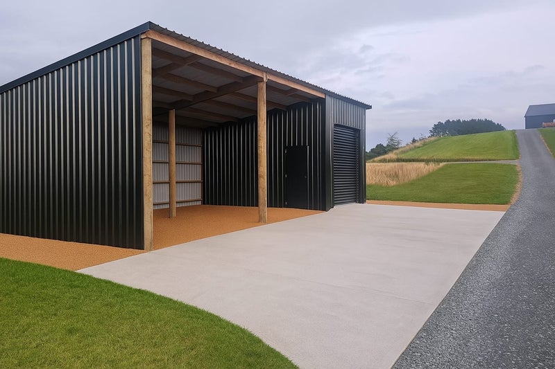 Kitset 3 Bay Shed - 1 Enclosed and 2 open - 6m deep Carousel 1