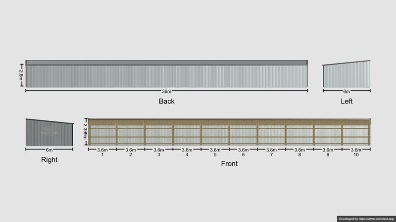 10 Bay Calf shed - Special Offer - Install available. Carousel 3