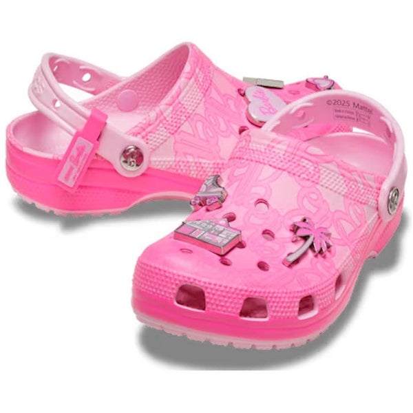 Womens Crocs - Classic Clog Mattel Barbie PInk Carousel 1