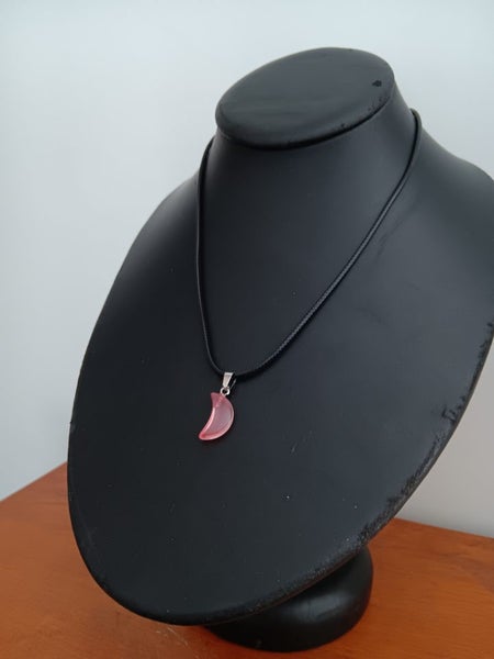 12 petite crescent gemstone necklaces Carousel 2