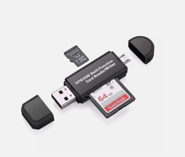 SD Card Reader Micro USB OTG to USB 2.0 Adapter TF Micro for Mobile Phone PC Carousel 1