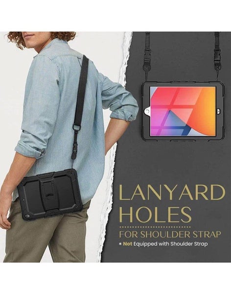 Apple iPad 10.2-inch Shockproof Anti-Drop Back Case - Black Carousel 2