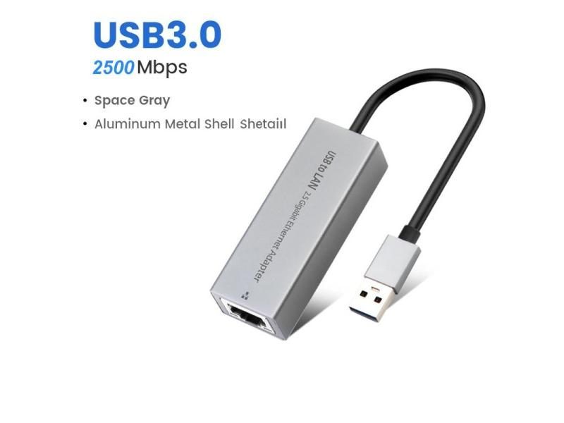 2500Mbps USB Ethernet Network Adapter For Macbook Pro Air USB C To RJ45 Carousel 1