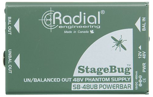 Radial StageBug SB-48UB Power Bar 48v Phantom Power Supply w/Instrument Output Carousel 1