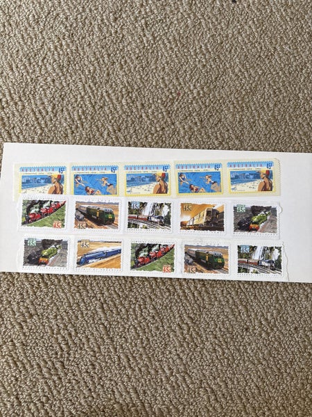 Stamps Australian Life Saving / Trains Carousel 1