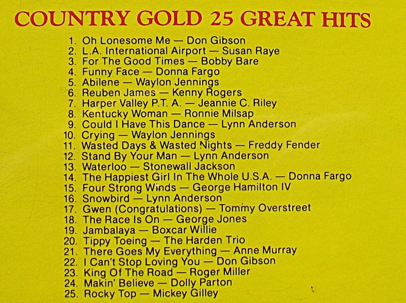 Country Gold 25 Great Hits - CD Carousel 2