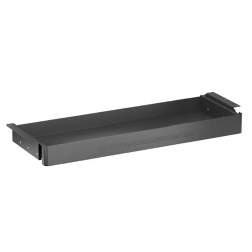 KONIC Ultra Slim Under Desk Storage Drawer - Black - Dimensions 788x266 - Carousel 1
