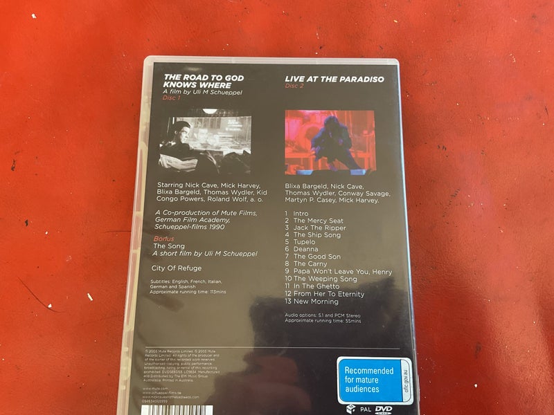 Nick Cave & The Bad Seeds - Road To God Knows Where / Live at Paradiso (2 Discs) Carousel 2