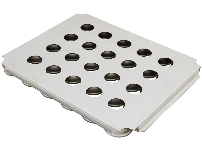 18" Pie Baking Tray - 30 Round (6.5x2.5cm) - Self Cutting - Teflon Coated Steel Carousel 3