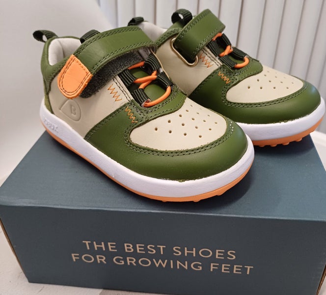 Bobux I Walk Backspin Sea Kelp Woodash Sneaker EU26 Carousel 1