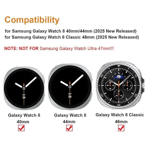 Nylon Velcro Strap for Samsung Galaxy Watch 8 (44mm) Carousel 13