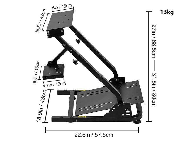 New Adjustable Gaming Racing Simulator Wheel Stand Carousel 9