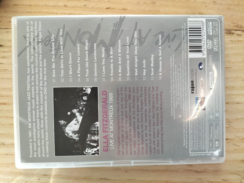 DVD Ella Fitzgerald LIVE at MONTREAUX 1969 Carousel 2