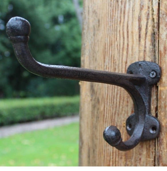 Cast Iron Hat and Coat Double Wall Mounted Hook Carousel 1