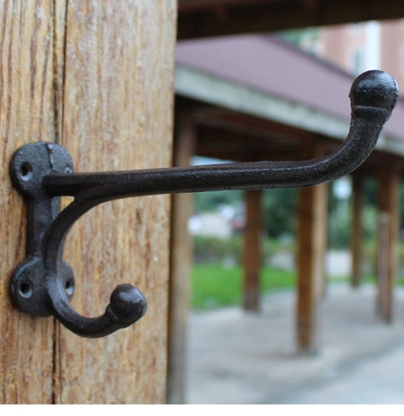 Cast Iron Hat and Coat Double Wall Mounted Hook Carousel 2