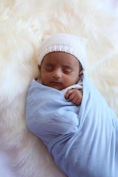 Snazzi Pants: Swaddle - Dusty Blue (120x120cm) Carousel 2