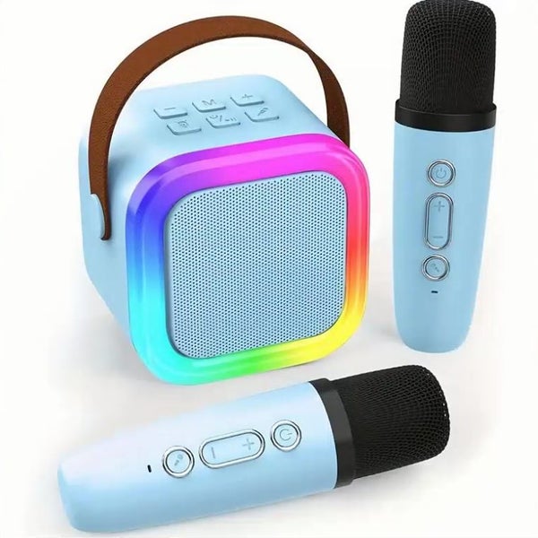 Portable Bluetooth Mini Karaoke Microphone Singing Speaker Carousel 2