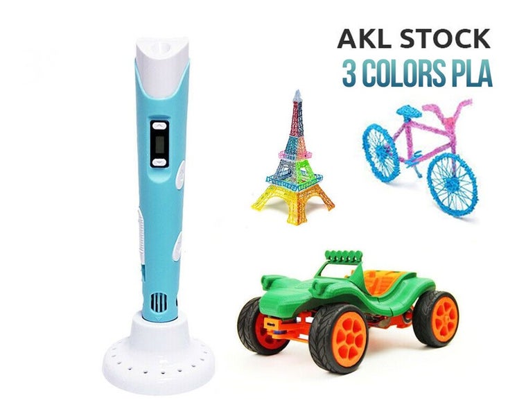 3D Printing Drawing Pen Printer USB + AC Adapter + 1.75mm PLA Filaments Carousel 1