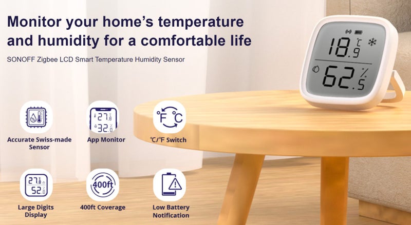 SONOFF SNZB-02D – Zigbee Temperature and Humidity Sensor Carousel 2