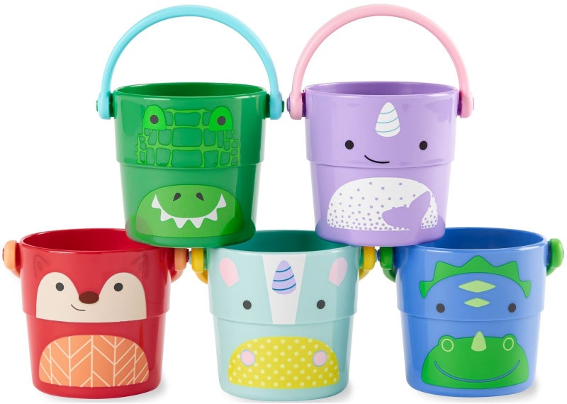 Skip Hop: Zoo Bath Stack & Pour Buckets Carousel 1