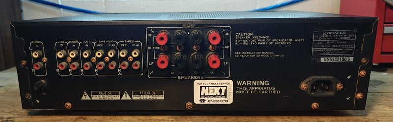 Pioneer A-400X Stereo Amplifier *PHONO MM/MC**VINTAGE BEAUTY**SERVICED** Carousel 2