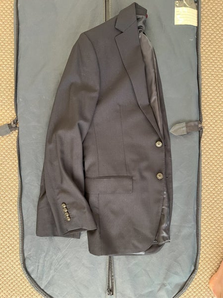 Luxurious Men's Navy Blue Wool Blend Marks & Spencer Suit63616843052291114
