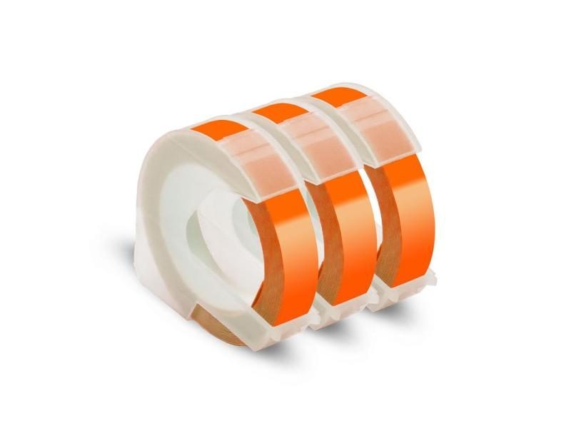 3Pcs 9mm Plastic 3D Embossing Label Tape For Dymo 12965 1610 1880 Motex E101 Carousel 1