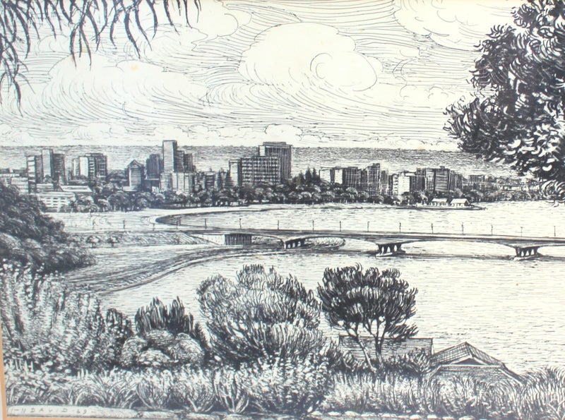 Original 1969 Perth drawing by N-David Carousel 2