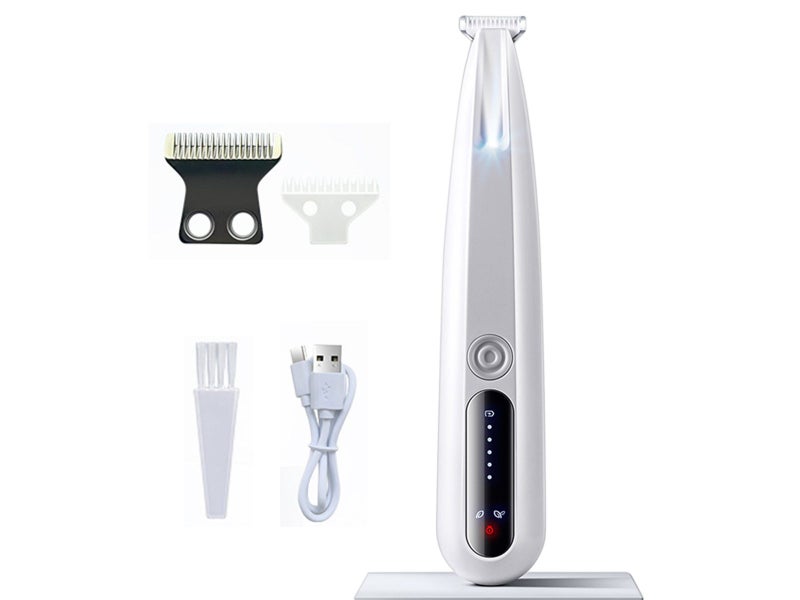 Electric Dog Paw Trimmer with LED Light Rechargeable Pet Clipper Carousel 2