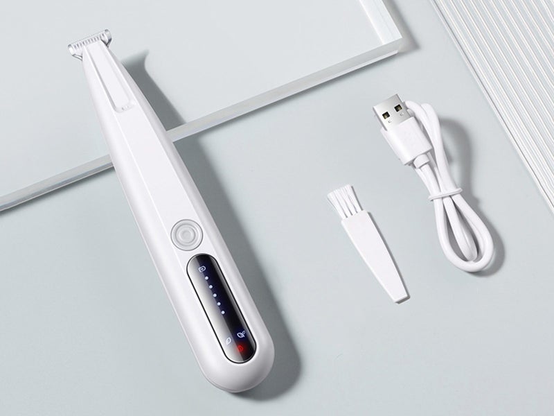 Electric Dog Paw Trimmer with LED Light Rechargeable Pet Clipper Carousel 7