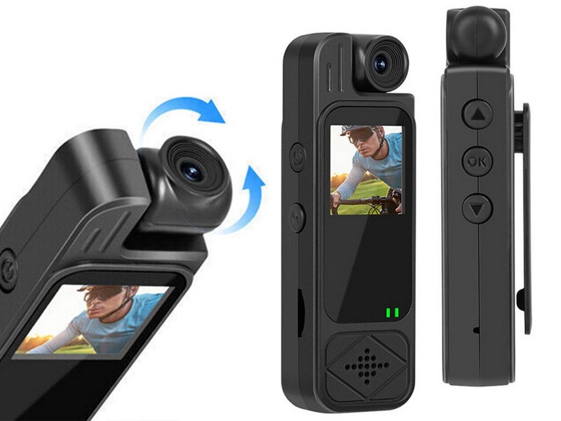 2K Body Camera HD Video DVR IR Night Cam Rotatable Lens Camcorder Carousel 1