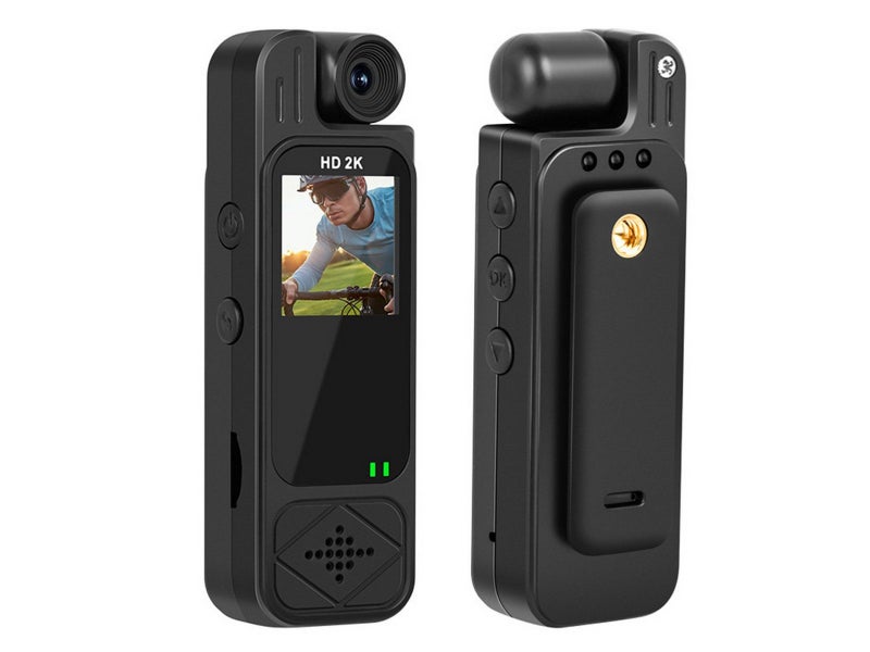 2K Body Camera HD Video DVR IR Night Cam Rotatable Lens Camcorder Carousel 2