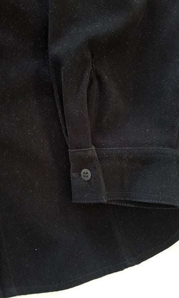 Black Velvet 'Suede' Shirt/Jacket - Western Style, Feminine Shape Carousel 11