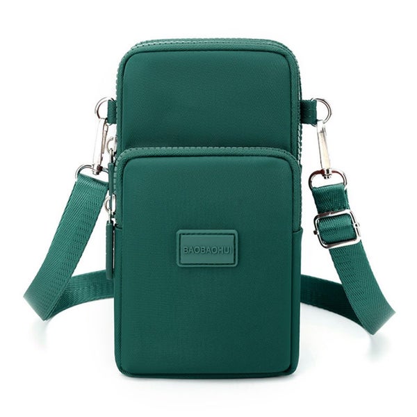 New Small Crossbody Bag Mobile Phone Bag Vertical Mini Coin Bag (Dark Blue) Carousel 2