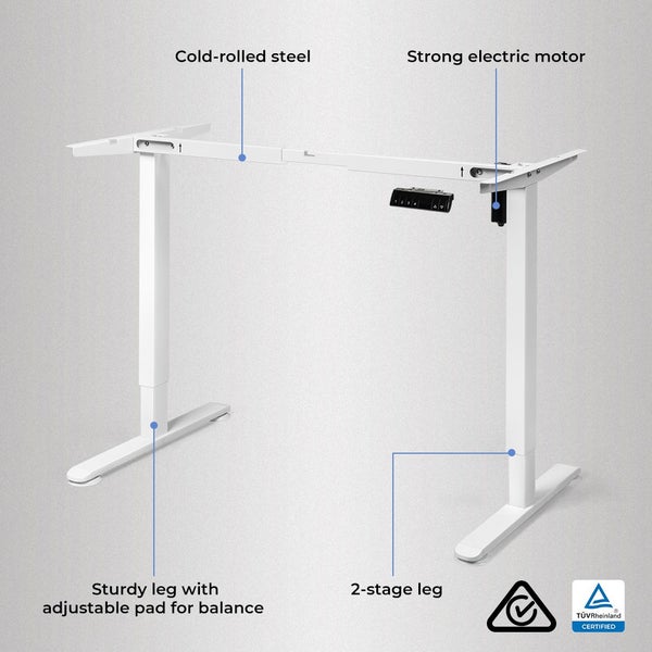 Levede Motorised Standing Desk Height Adjustable Electric Sit Stand Table 120cm Carousel 9