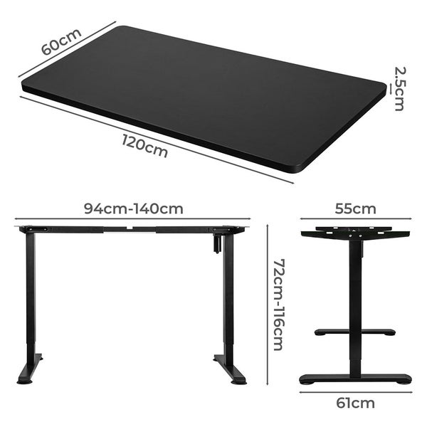 Levede Motorised Standing Desk Height Adjustable Electric Sit Stand Table 120cm Carousel 10