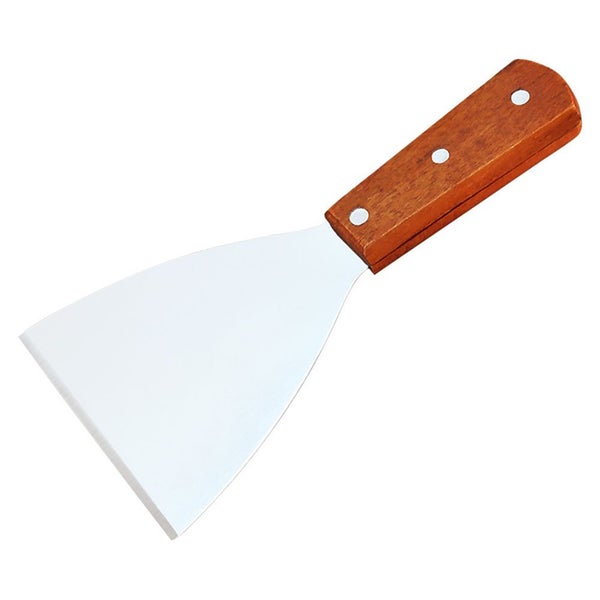 Stainless Steel Wooden Handle Kitchen Spatula Frying Spatula (L) Carousel 1
