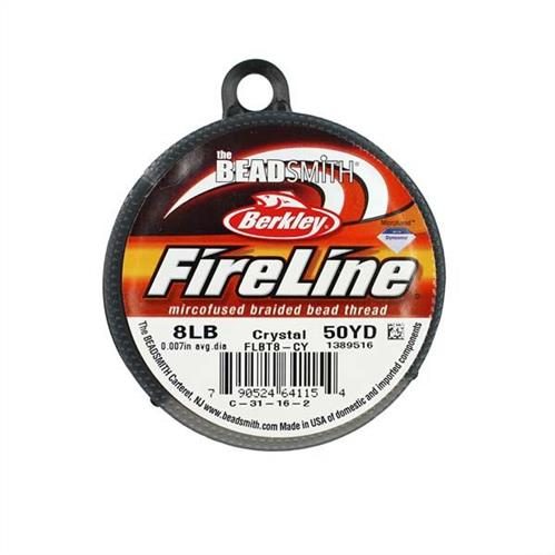 The Beadsmith FireLine Bead Thread - Crystal 8LB 50yd Carousel 1