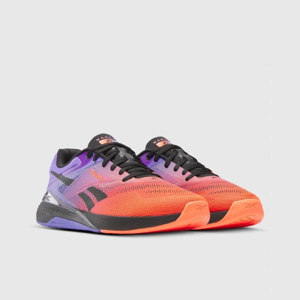 Reebok Nano X5 Black Orange Purple Men Unisex Cross Training Shoes 100225443 Carousel 2