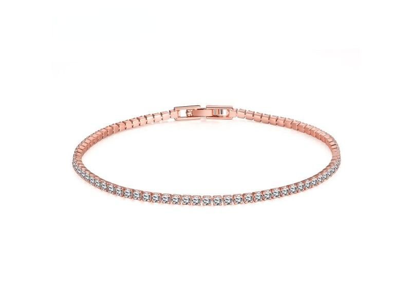 925 Silver 18CM Tennis Bracelet 2mm Zirconia Anniversary Gift Sterling Silver Carousel 1