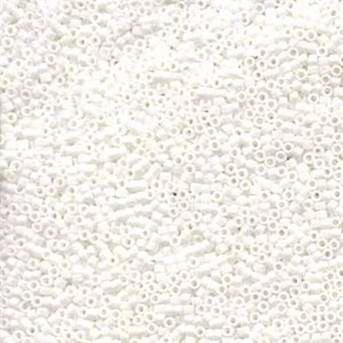 Miyuki Delica Beads 0351 Matte White Carousel 1