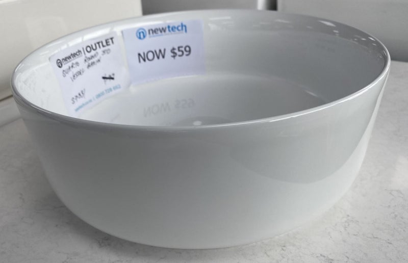QUARTO ROUND 310 VESSEL BASIN - WHITE GLOSS **EX-DISPLAY** Carousel 2