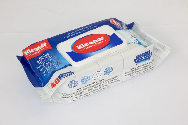 Wet Mopping Cloths Refill - Pack of 40 - 20cm x 30cm Carousel 2