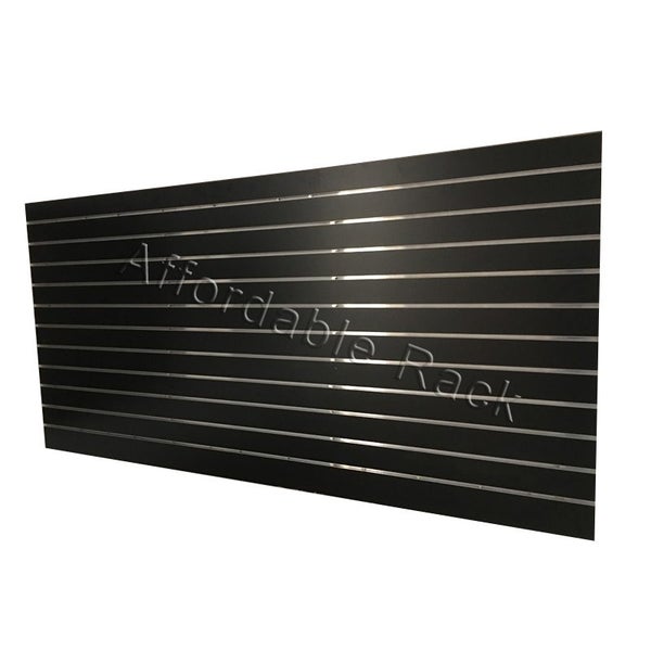 10 x Slatwall MDF with Aluminum inserts 1220x2440x18mm, white / black Carousel 1