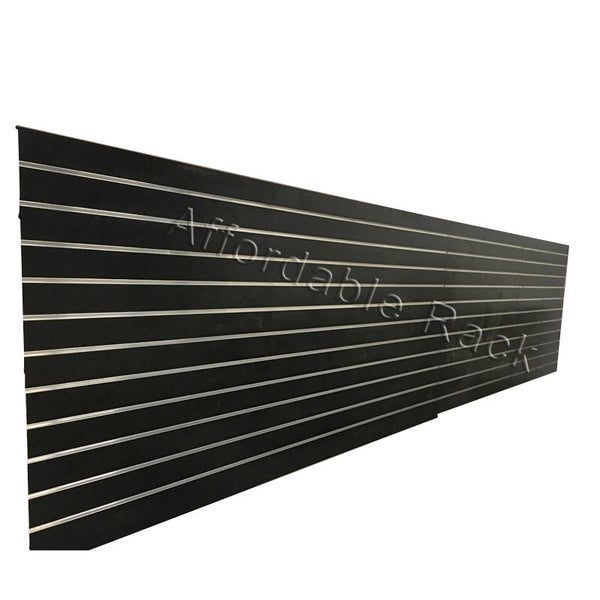 10 x Slatwall MDF with Aluminum inserts 1220x2440x18mm, white / black Carousel 3