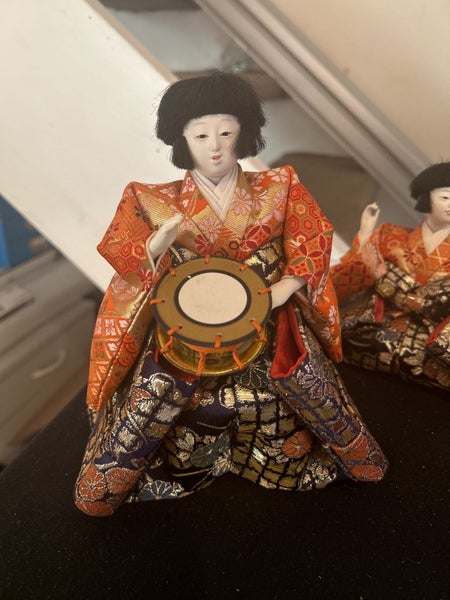 Vintage Japanese set of three hina musician dolls Carousel 2